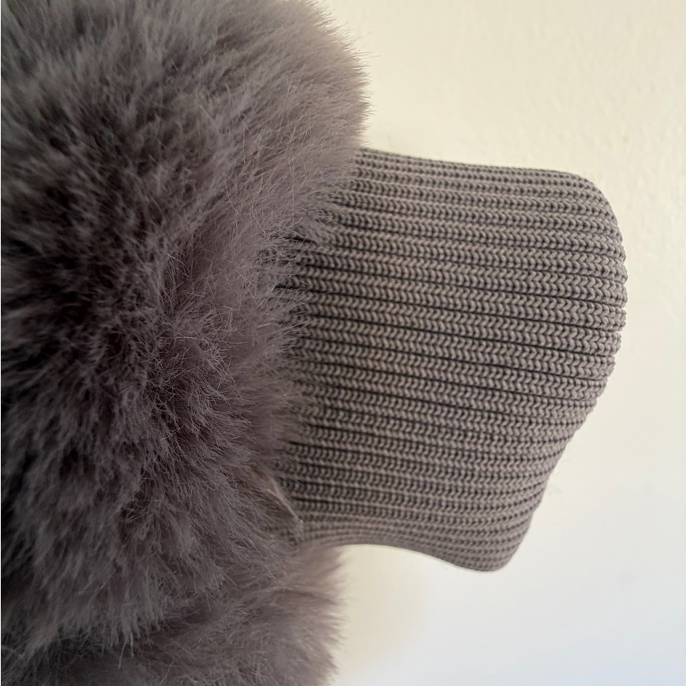 Maje fur bomber jacket, M - Picture 7 of 8